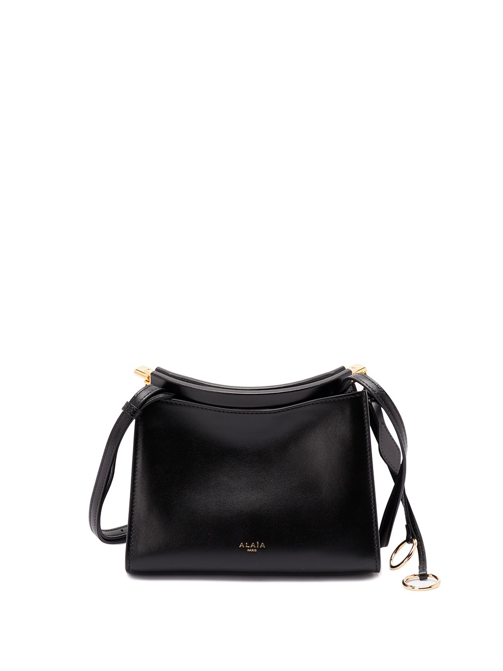 Alaïa Le Click Small Square Shoulder Bag In Glossy Leather
