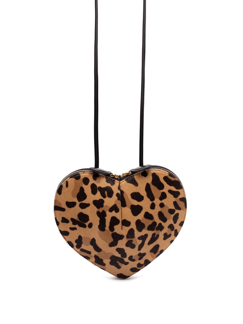 Alaïa Alaia Le Coeur Bag In Leopard-print Calf Hair Women In Black