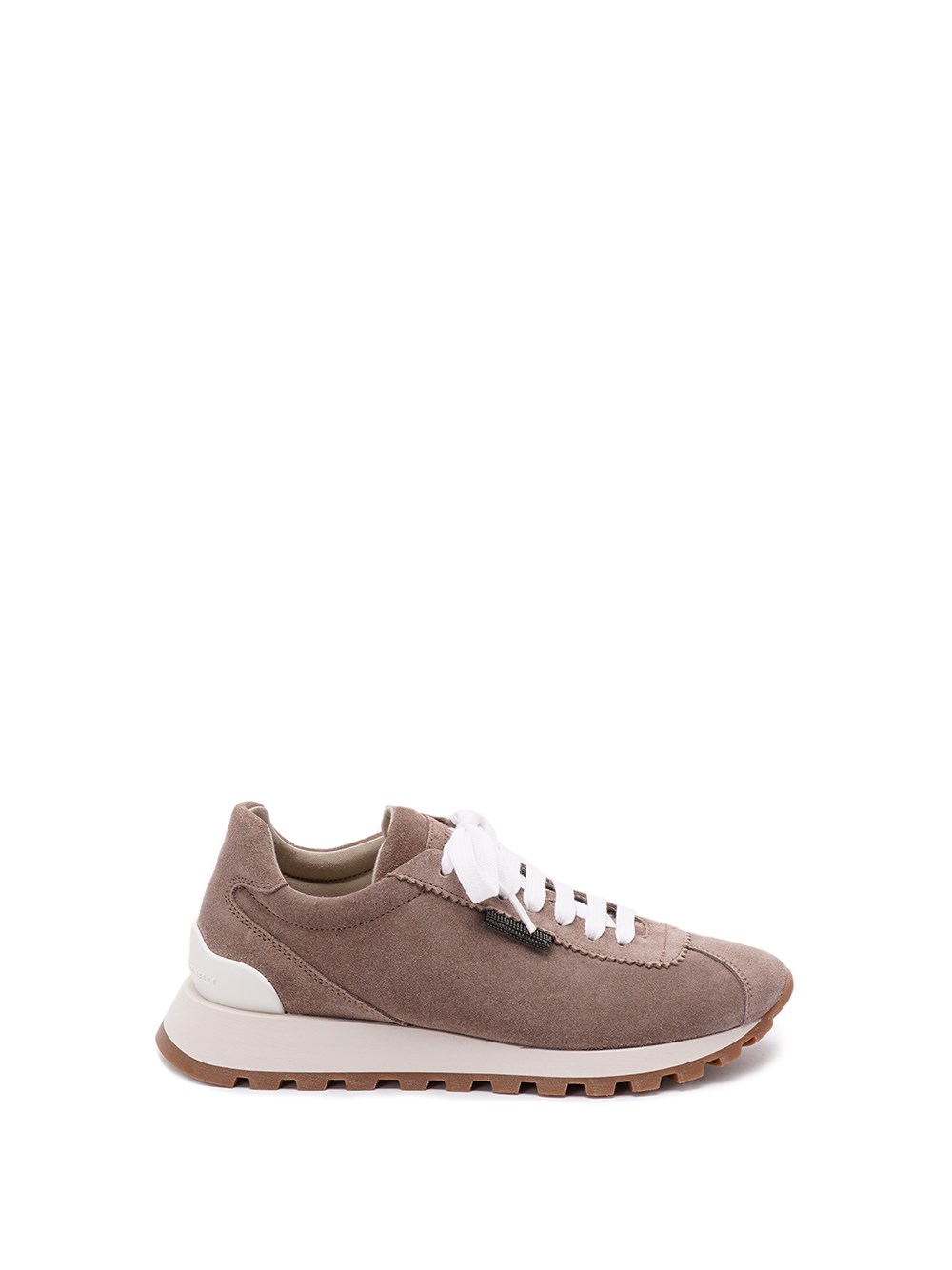Brunello Cucinelli Round Toe Sneakers In Brown