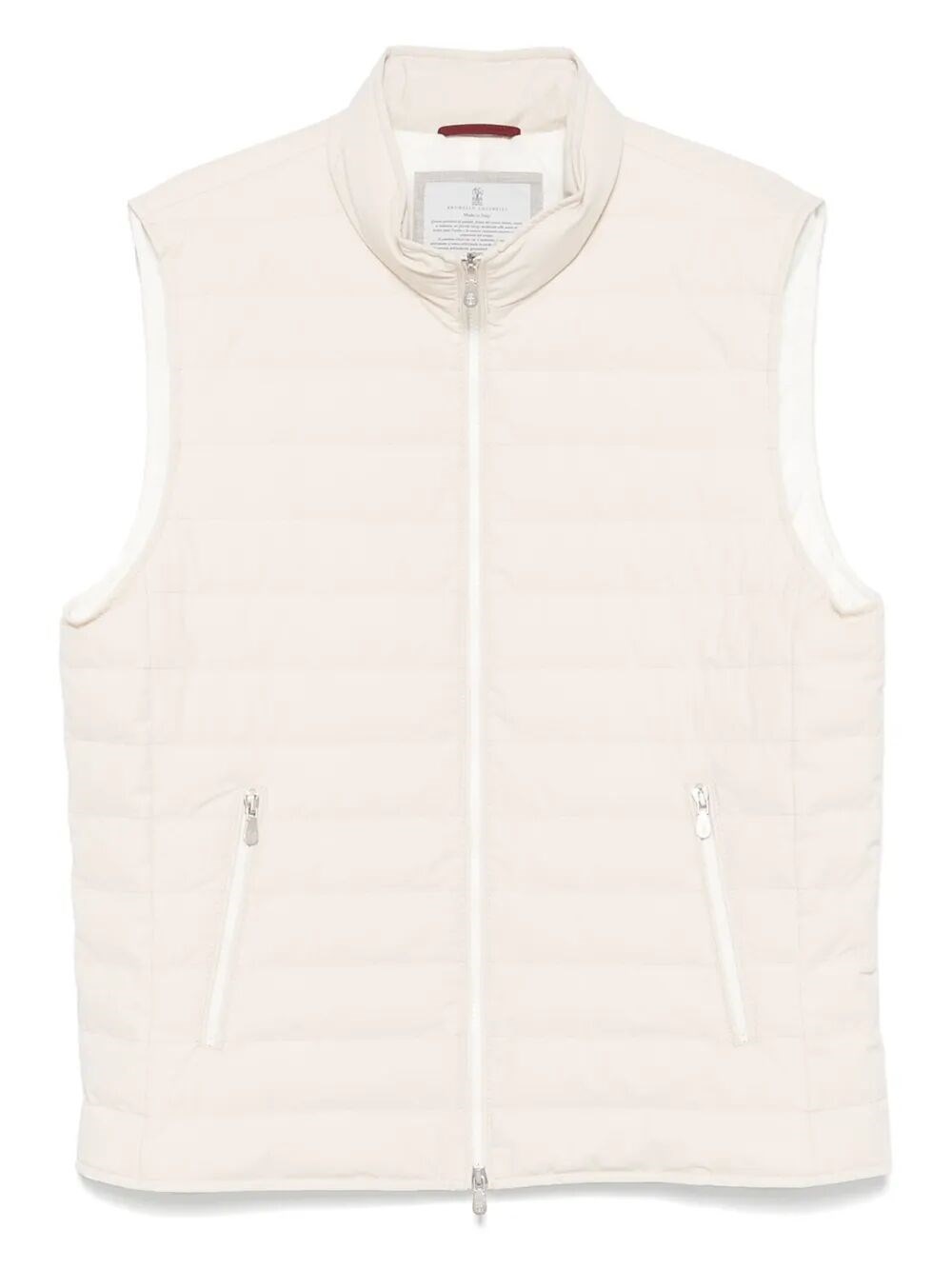 Brunello Cucinelli Lightweight Padded Vest In Neutral