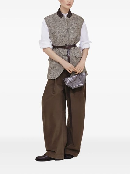 brunello cucinelli t-shirt with `precious` neckline