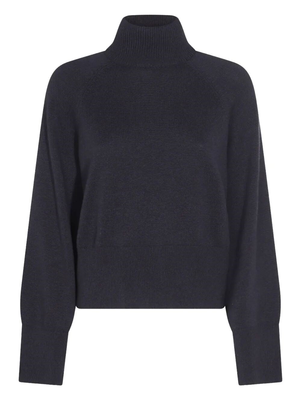 Brunello Cucinelli Ribbed Turtleneck Knitwear Long Sleeves In Black