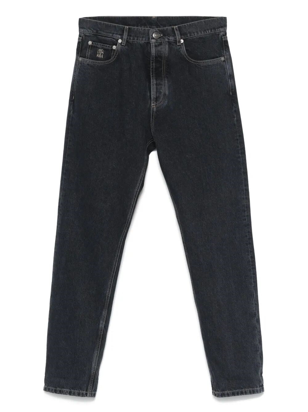 Brunello Cucinelli Five-pocket Denim Jeans With Belt Loops