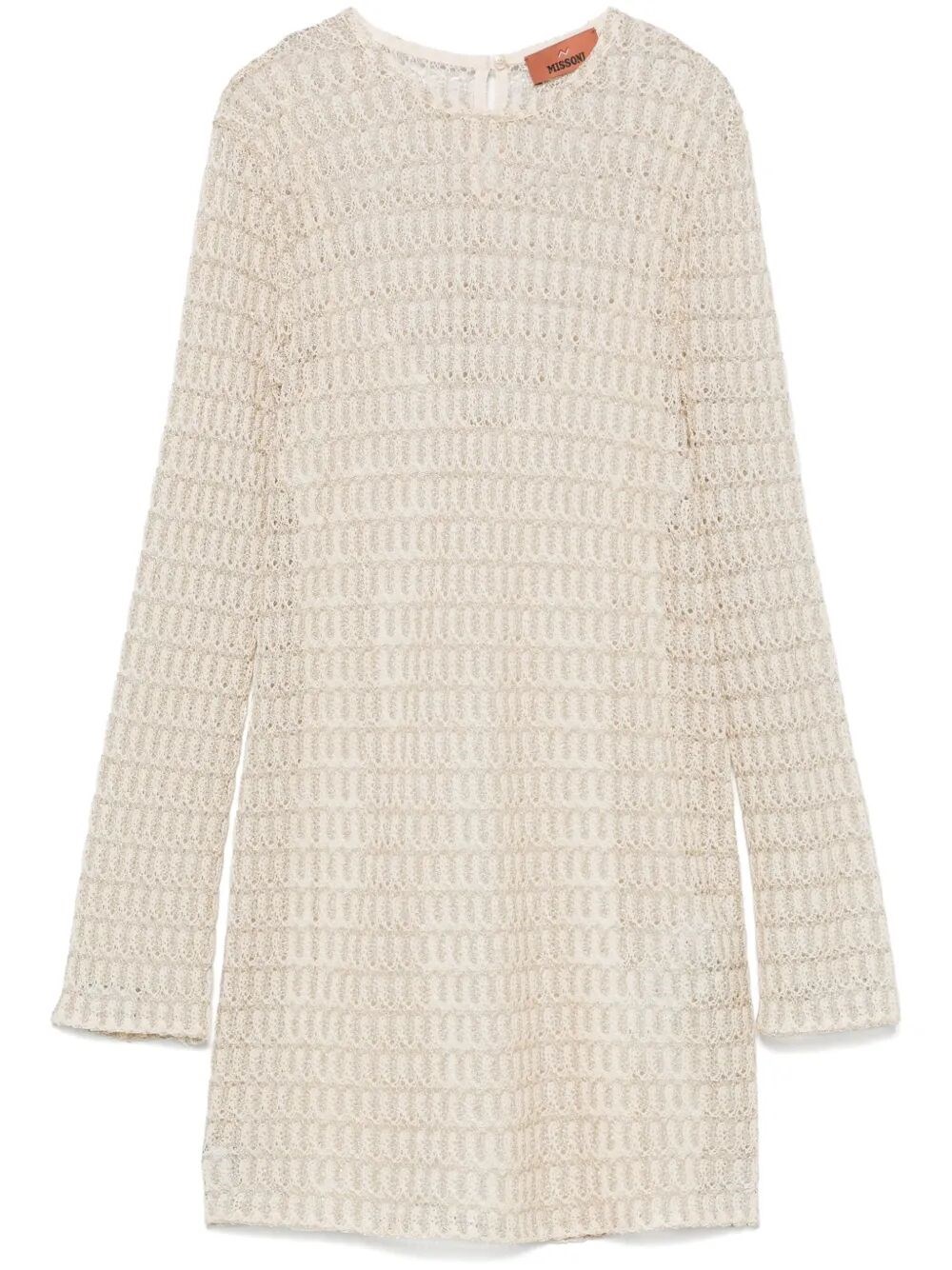 Missoni Short Dress With Long Sleeves And Unique Construction