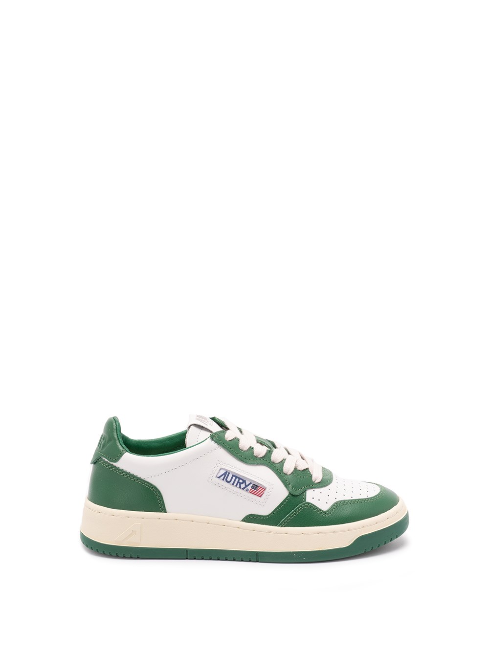 Autry Medalist Low Leather Sneakers In Green