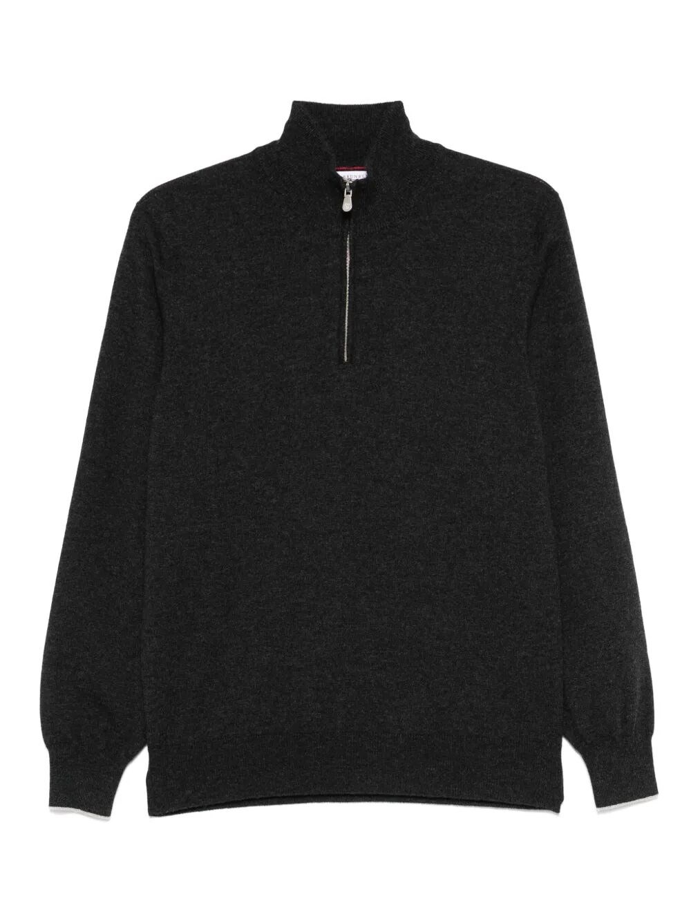 Brunello Cucinelli Cashmere High-neck Sweater In Black