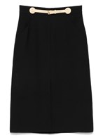 スカート Valentino Garavani Skirt With Leather Details valentino garavani skirt with leather details available on