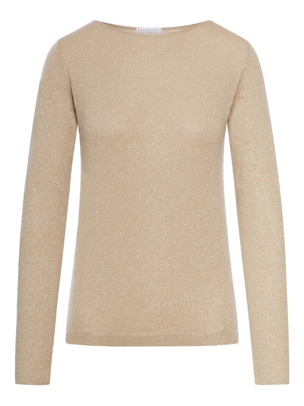Brunello Cucinelli Long-sleeved Crewneck Jumper In Neutral