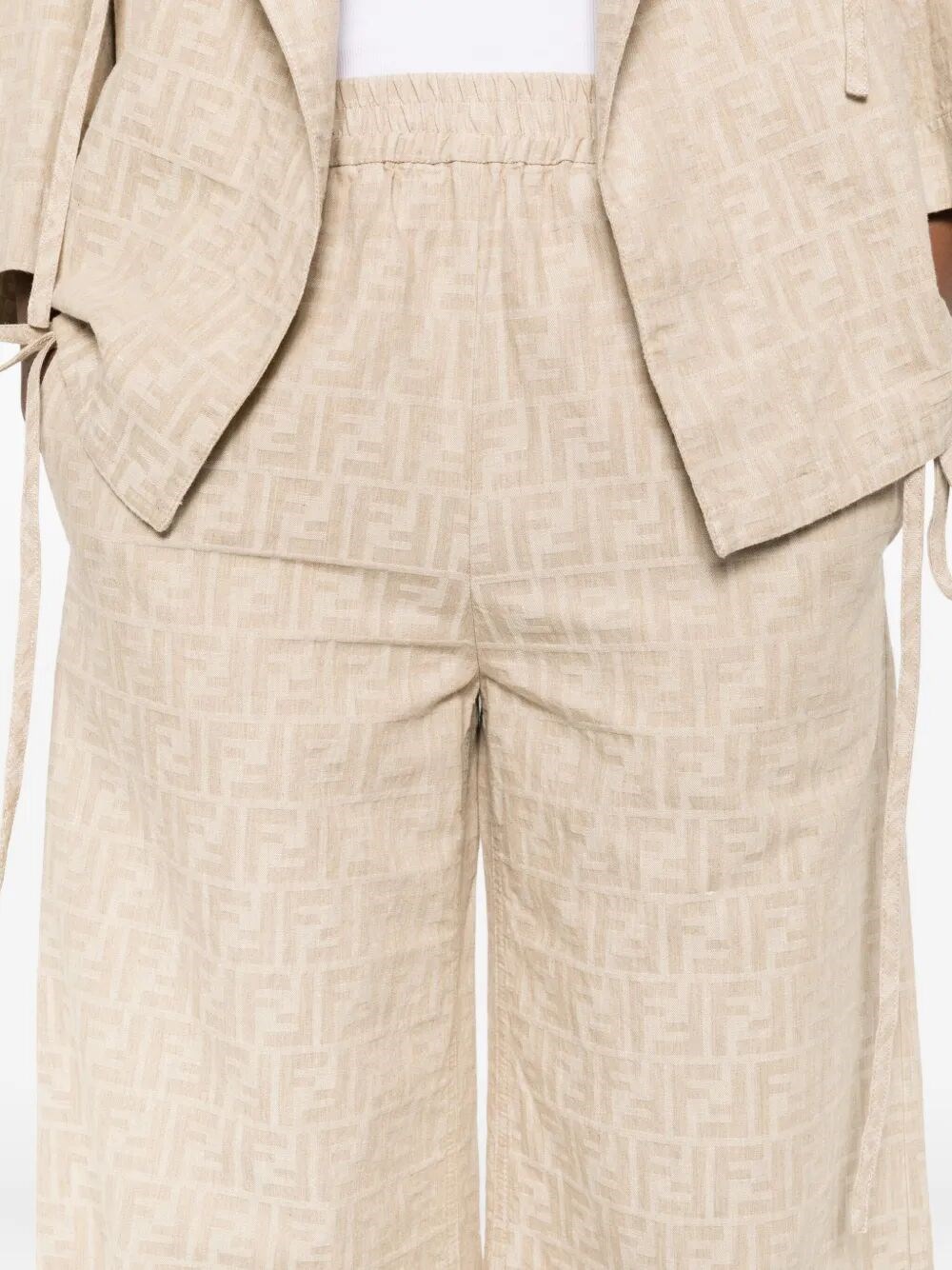 パンツ FENDI FF CHAMBRAY PANTS fendi `ff chambray` pants available on Spinnaker - 52762