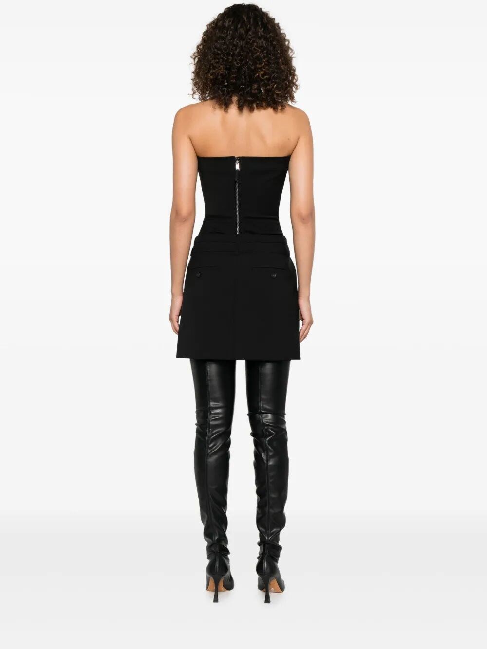 ミニスカート SPORTMAX Women Mini Skirts 2512771011600 002 Black Cool-Girl Sleek Faux Leather Cargo Mini Skirt | Windsor