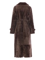 コート BLANCHA Light astrakhan merino shearling coat blancha light `astrakhan` merino shearling trench coat