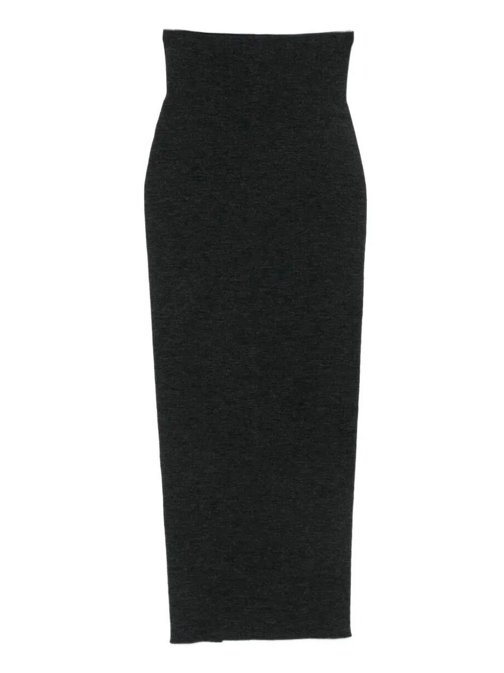 Alberta Ferretti High-waisted Virgin Wool Maxi Skirt In Black