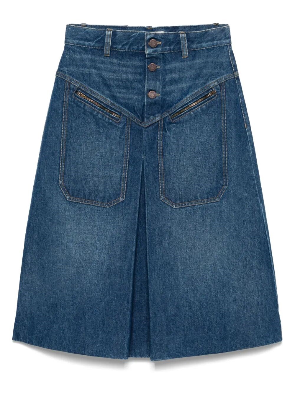 Chloé Denim Midi Skirt