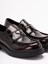 Prada `Chocolate` Brushed Leather Loafers