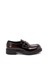Prada `Chocolate` Brushed Leather Loafers