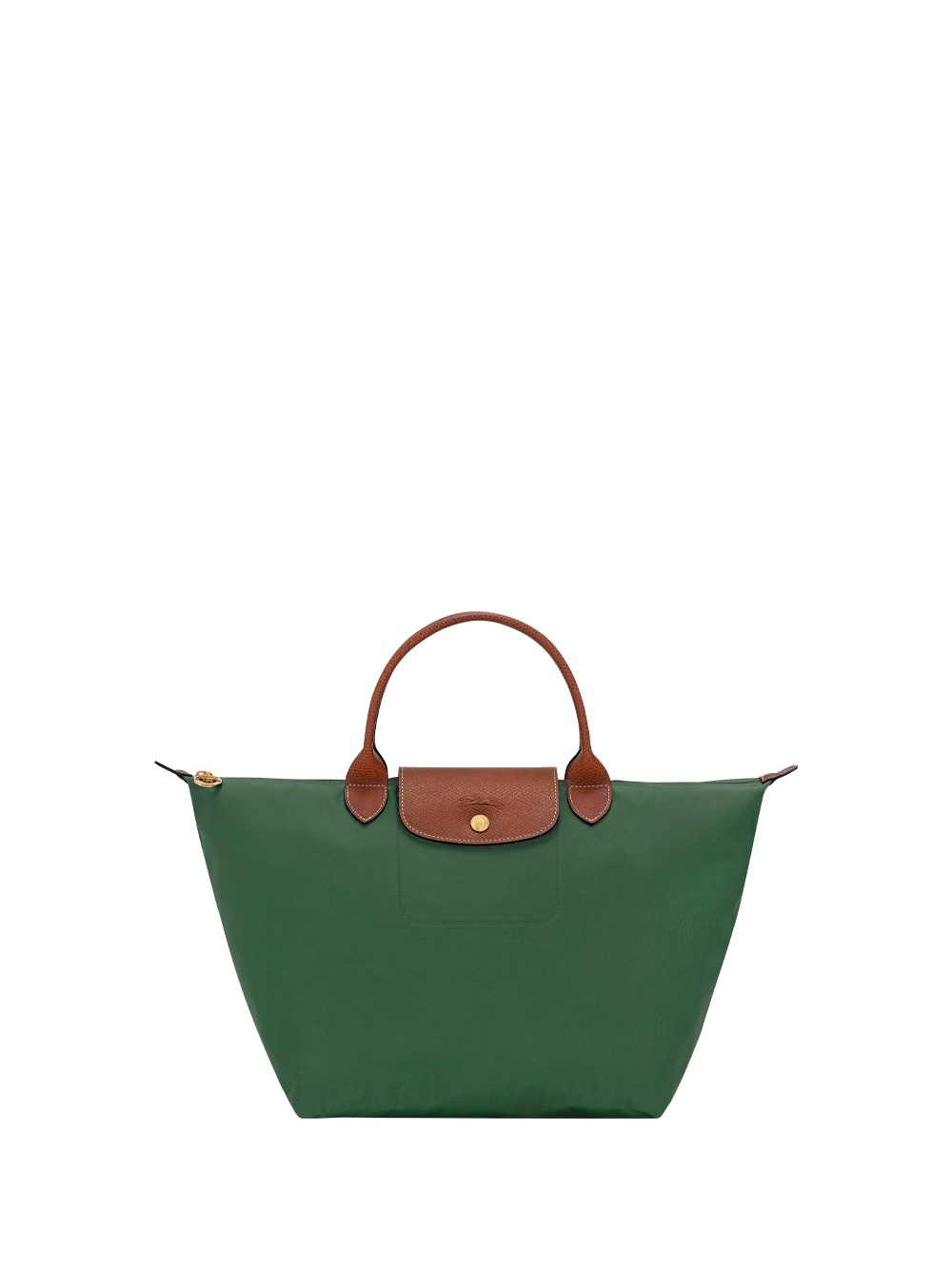 Longchamp `le Pliage Original` Medium Handbag In Green
