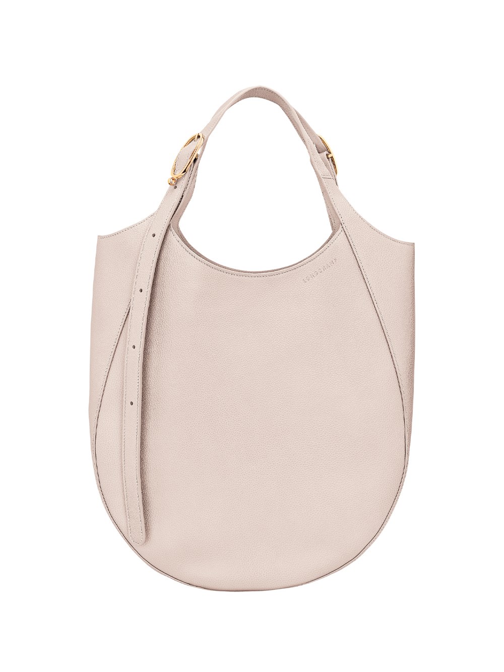 Longchamp `le Foulonné` Extra Large Hobo Bag In Beige