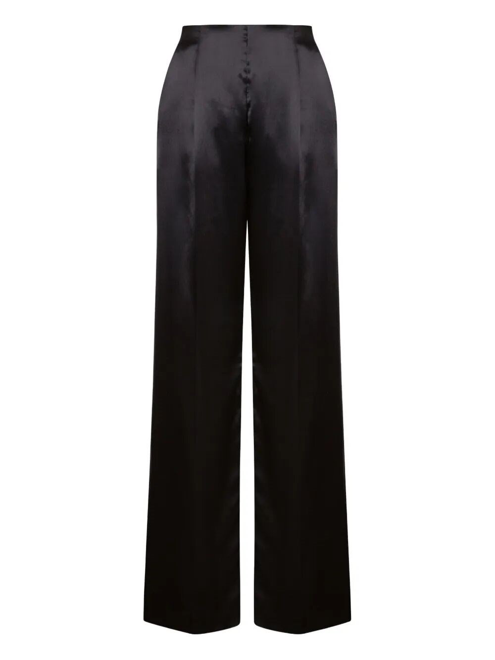 Alberta Ferretti Wide-leg Pants With High Waistpleats In Black