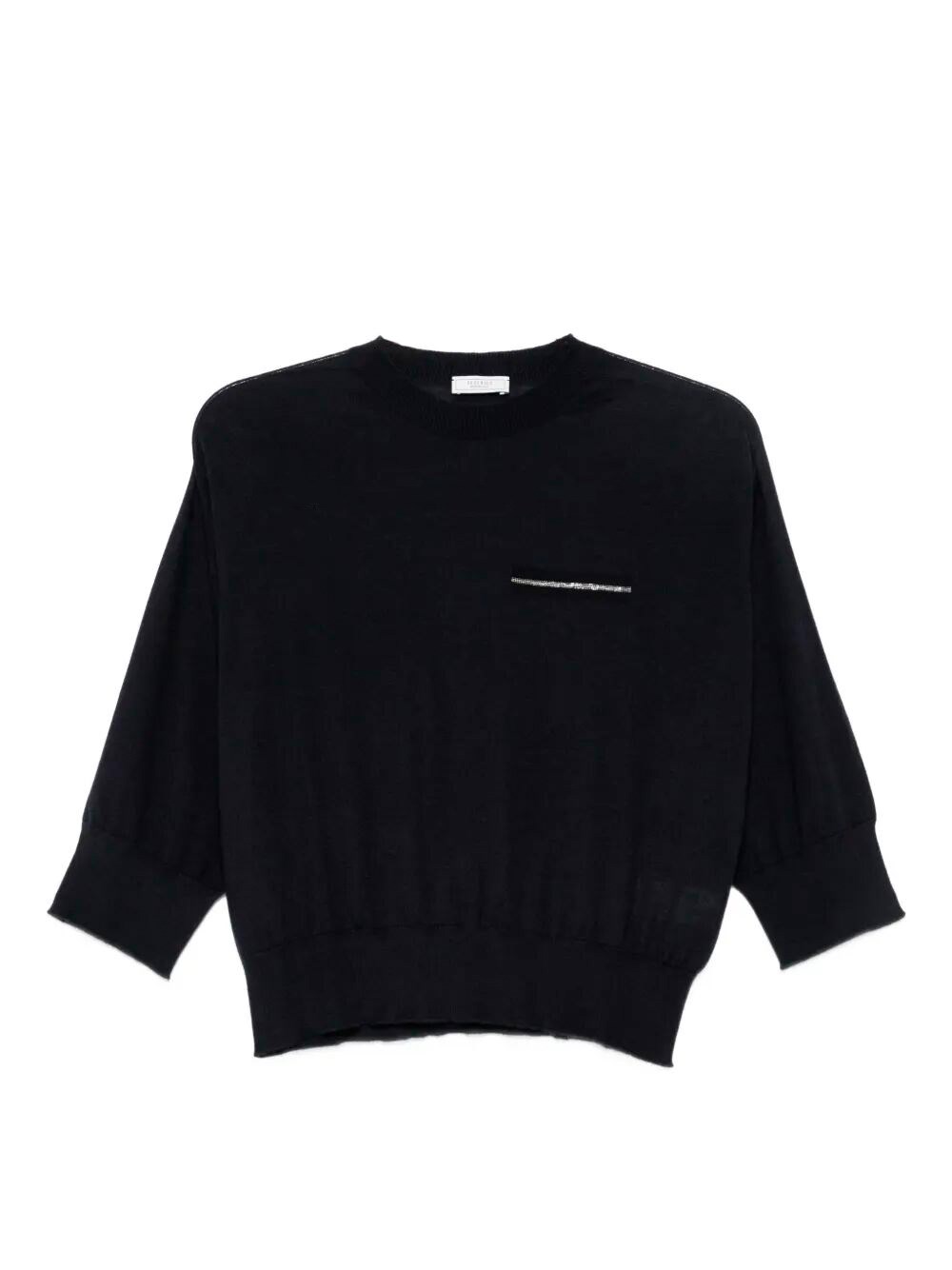 Peserico Women Tricot Sweater In Black