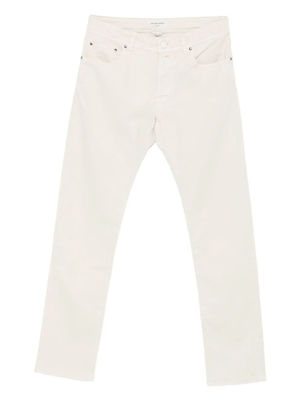Jacob Cohen Button-fly Trousers In Beige