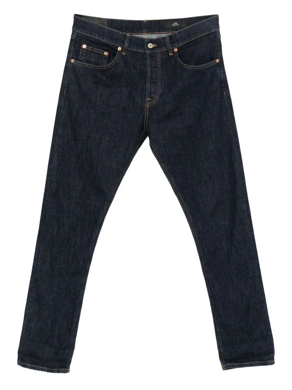 Dondup Denim Trousers With Belt Loops In Blue