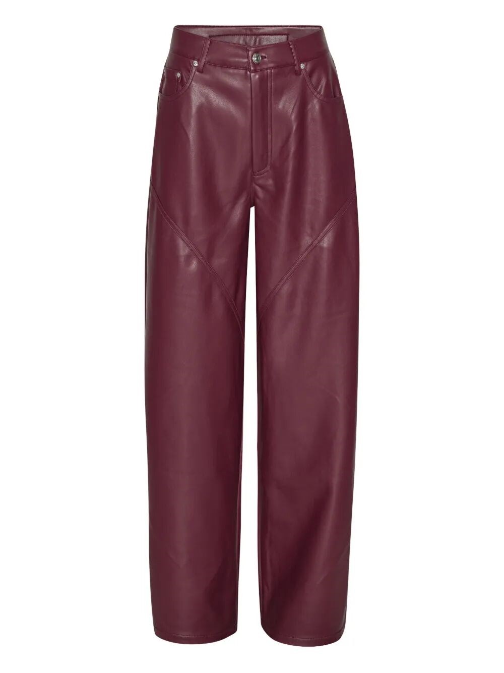 Rotate Birger Christensen Panelled Button-fastening Pants In Pink
