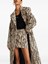 Rotate Printed Faux Fur Skirt