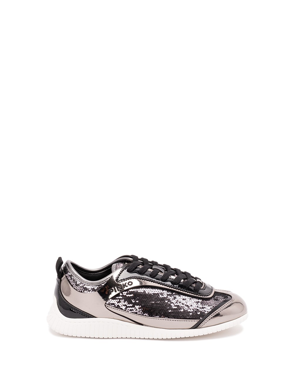 Pinko Sneakres Reby 10 With Sequins In Silver