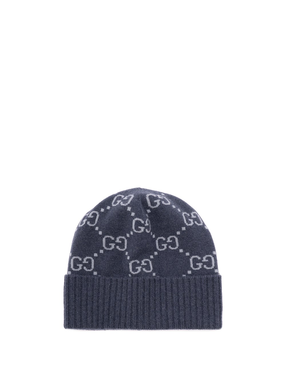 Gucci `gg Jacquard` Hat In Blue