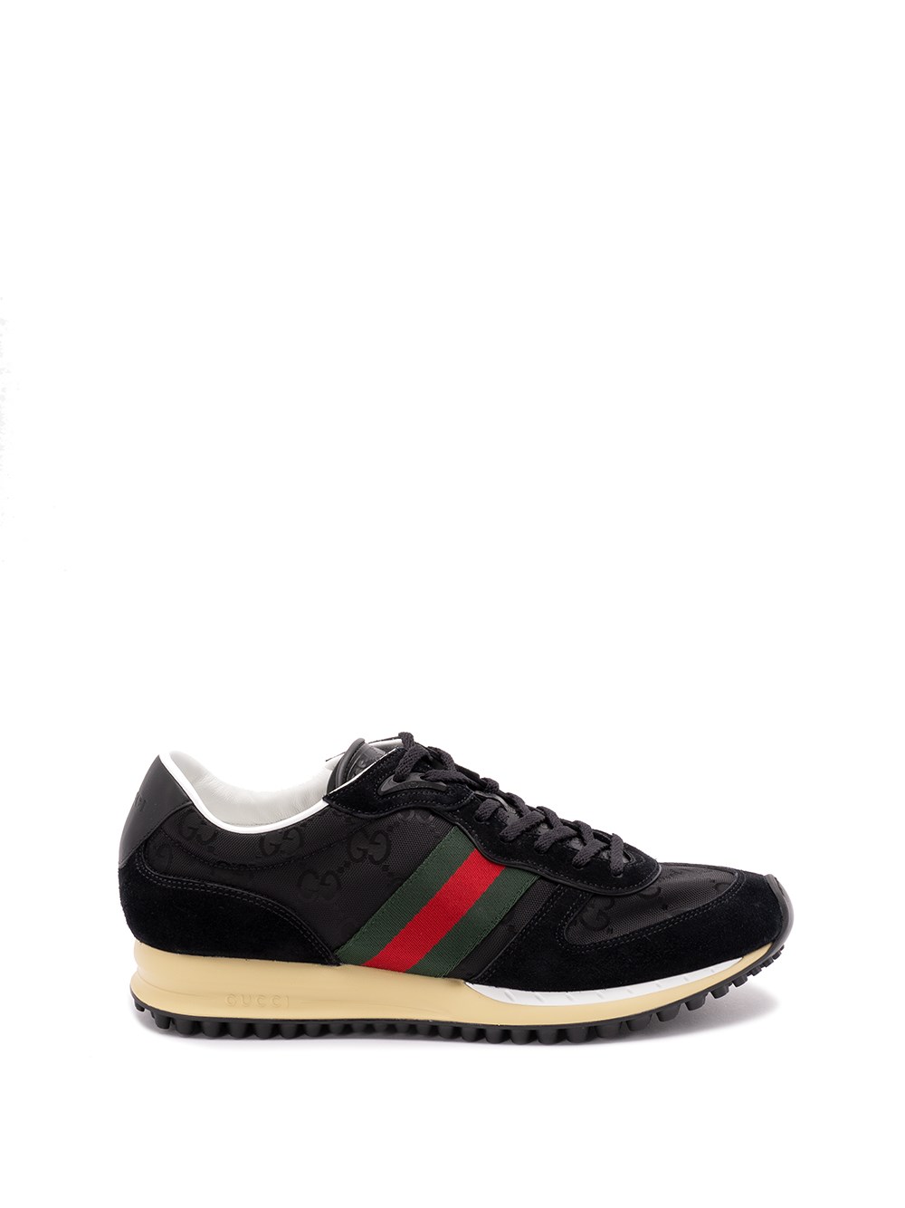 Gucci Sneaker Re-motion In Black Gg Fabric Men In Black