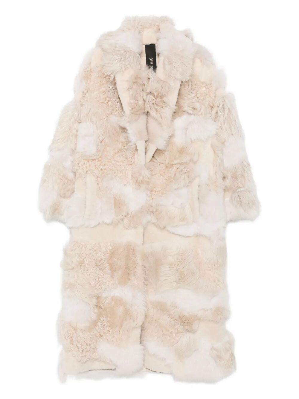 Blancha Shearling Coat In Sand