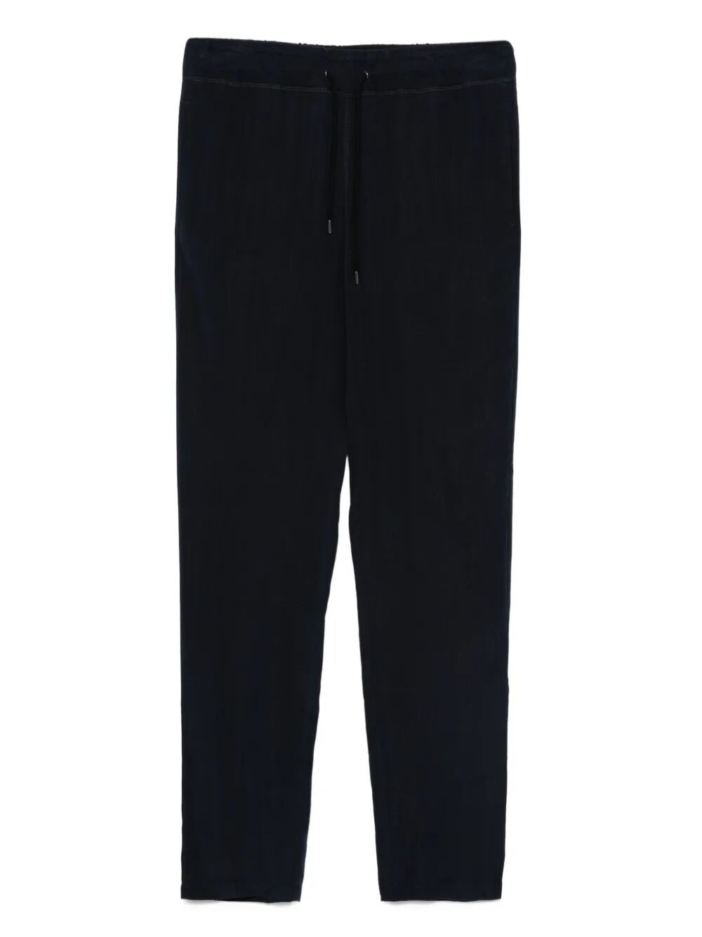 Giorgio Armani Tailored Black Cupro Pants With Elastic Waistband In Black