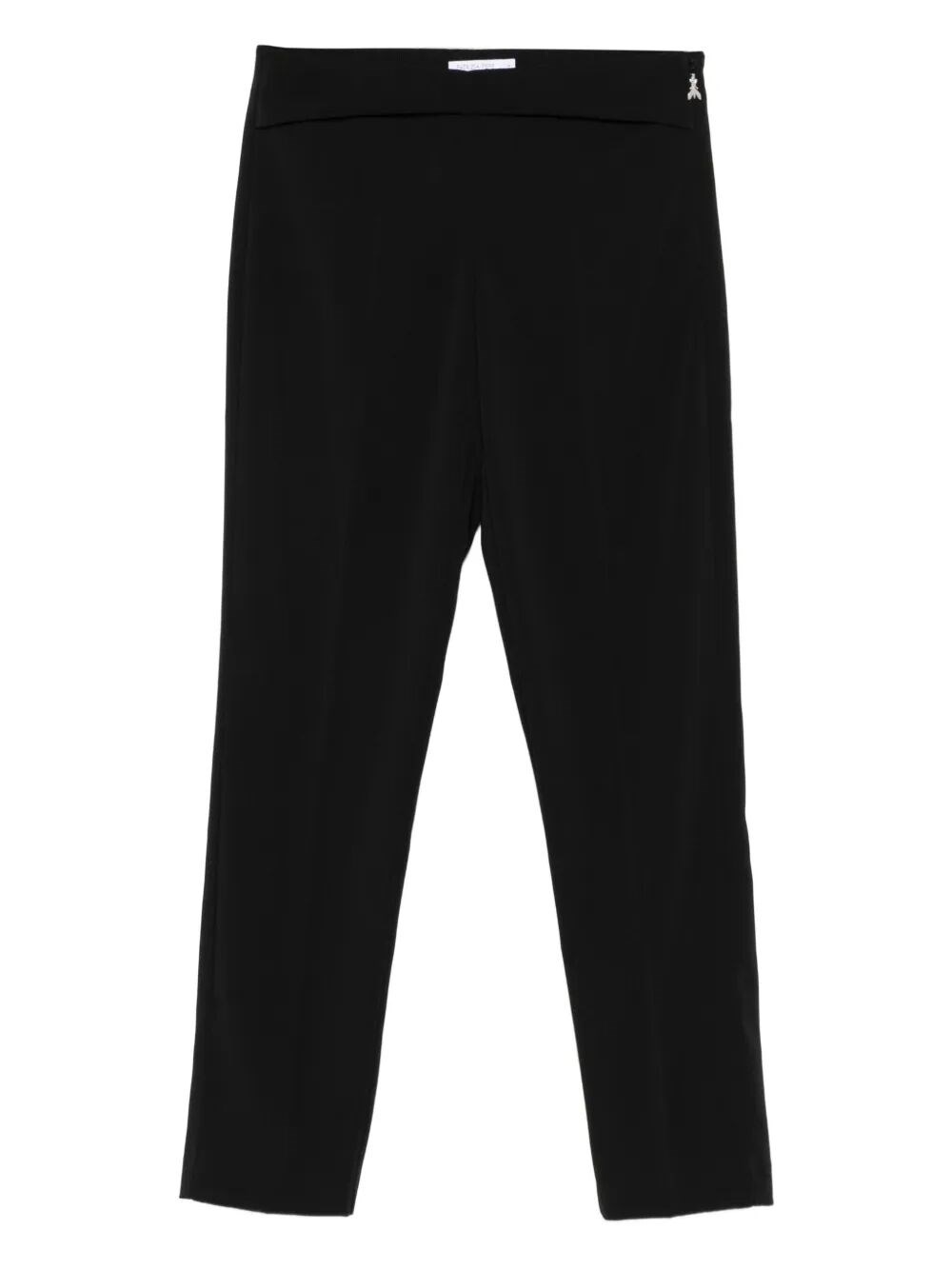 Patrizia Pepe Elastic-waist Trousers In Black