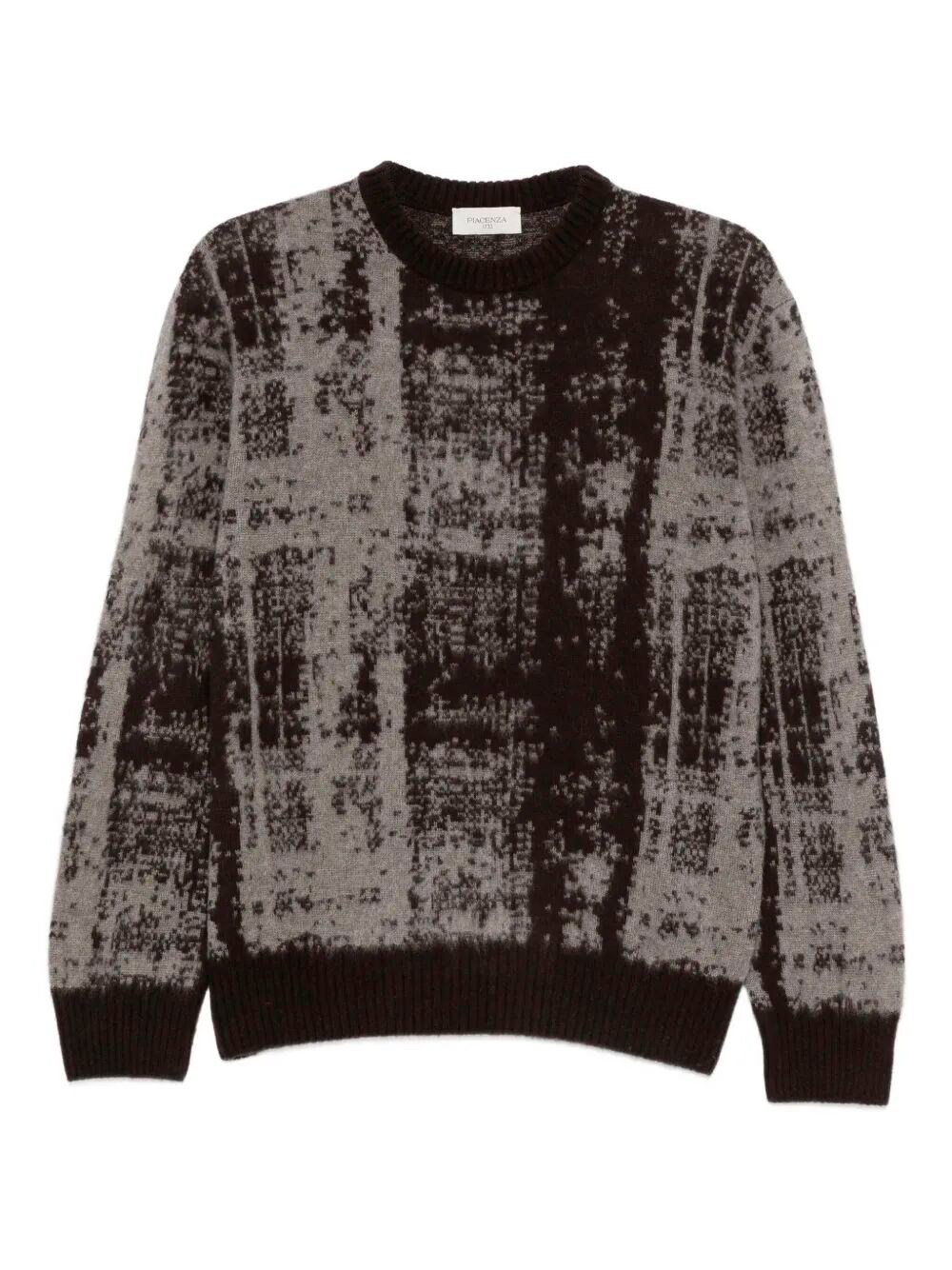 Piacenza 1733 Long Sleeve Crew-neck Sweater In Black