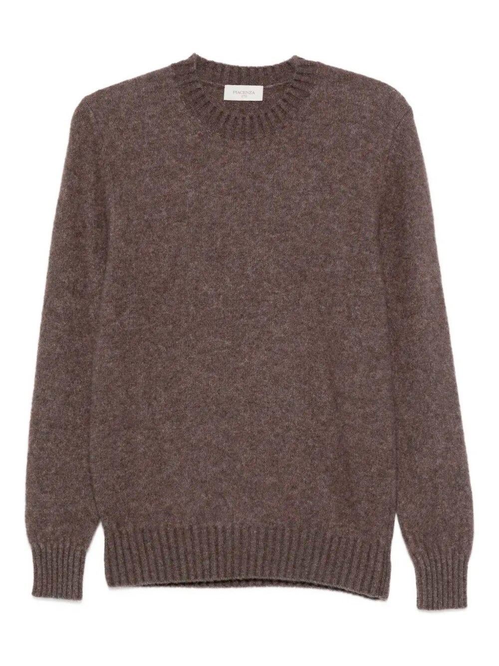 Piacenza 1733 Long Sleeve Crew-neck Sweater In Brown