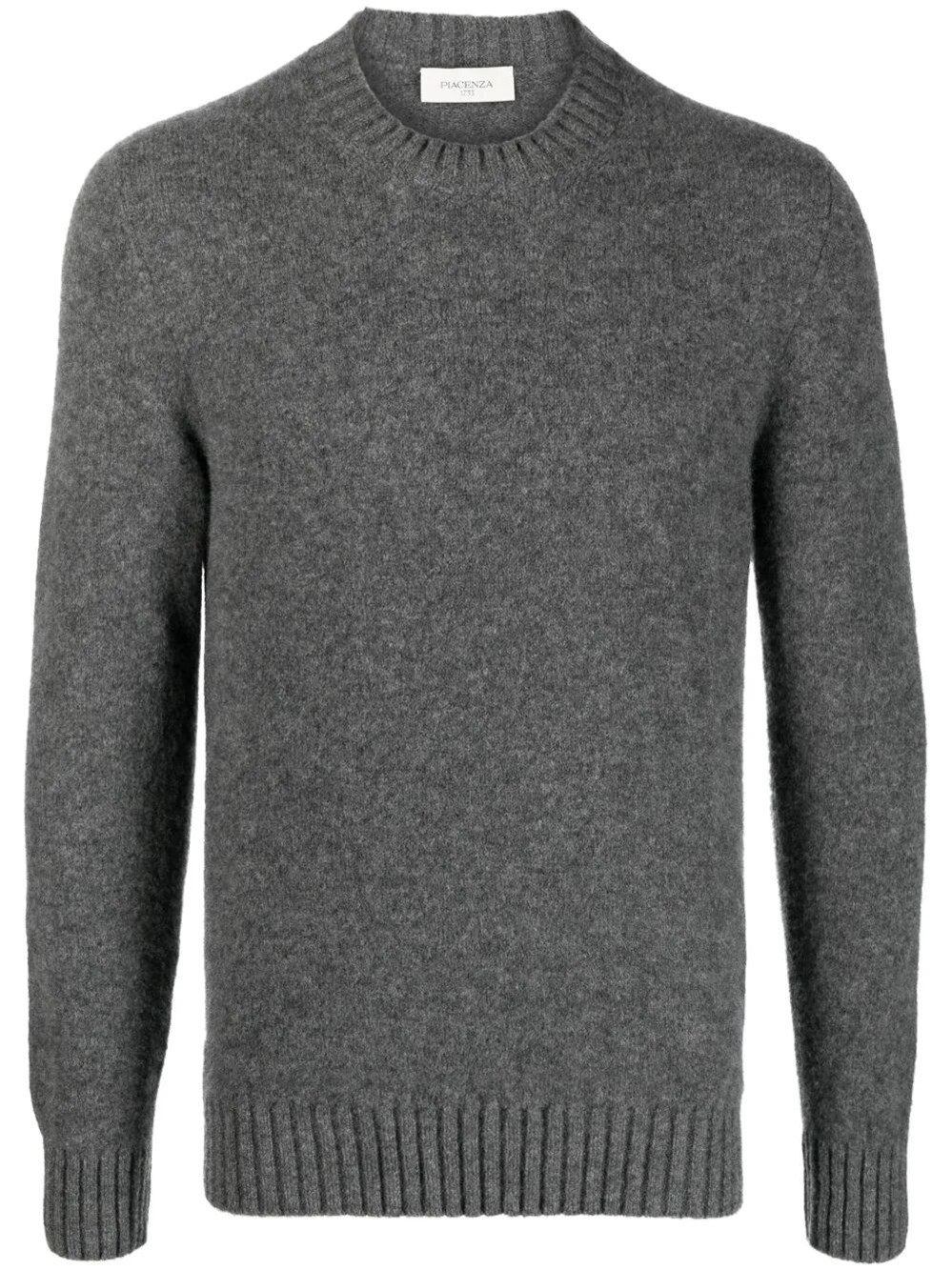 Piacenza 1733 Long Sleeve Crew-neck Sweater In Gray