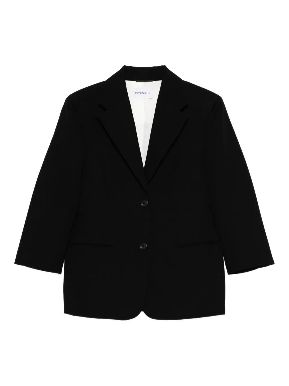 Givenchy Women Single-breasted Wool Blazer In Black