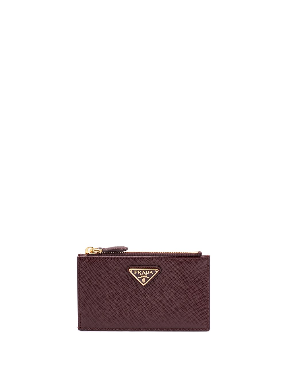 Prada Saffiano Leather Card Holder In Pink