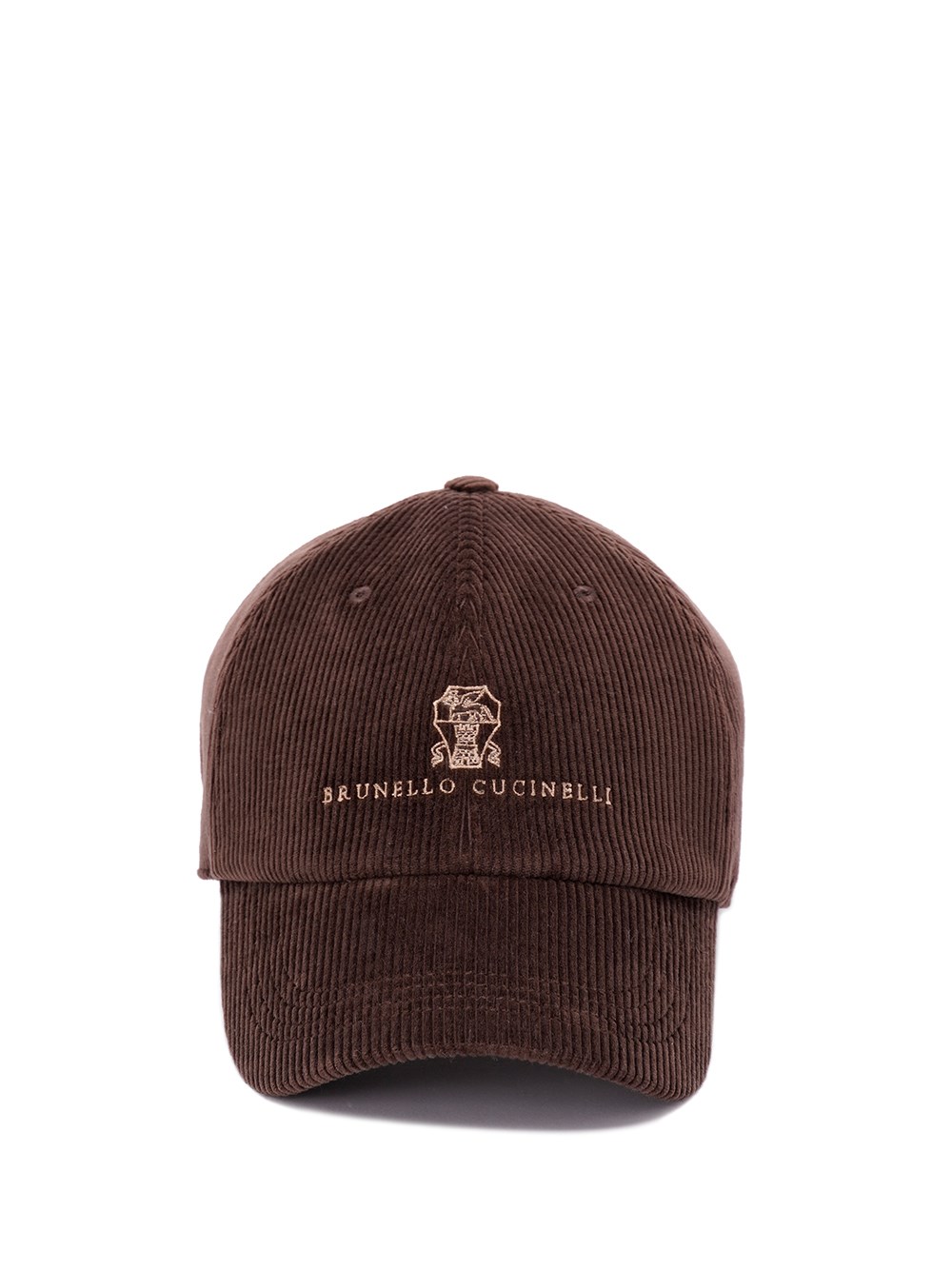 Brunello Cucinelli Corduroy Cap In Brown
