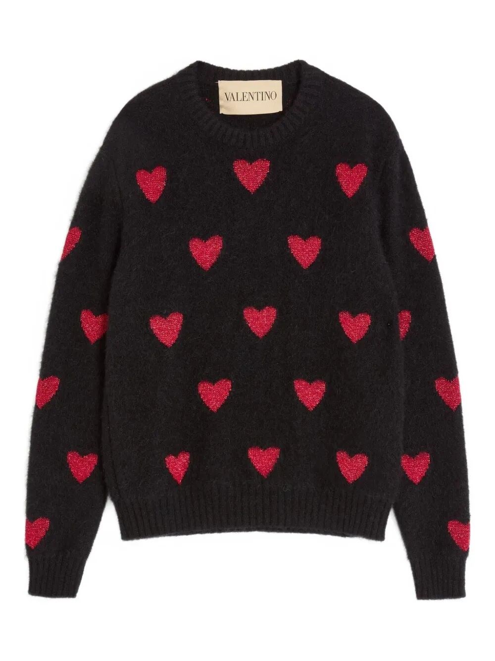 Valentino Garavani Jacquard Sweater In Black