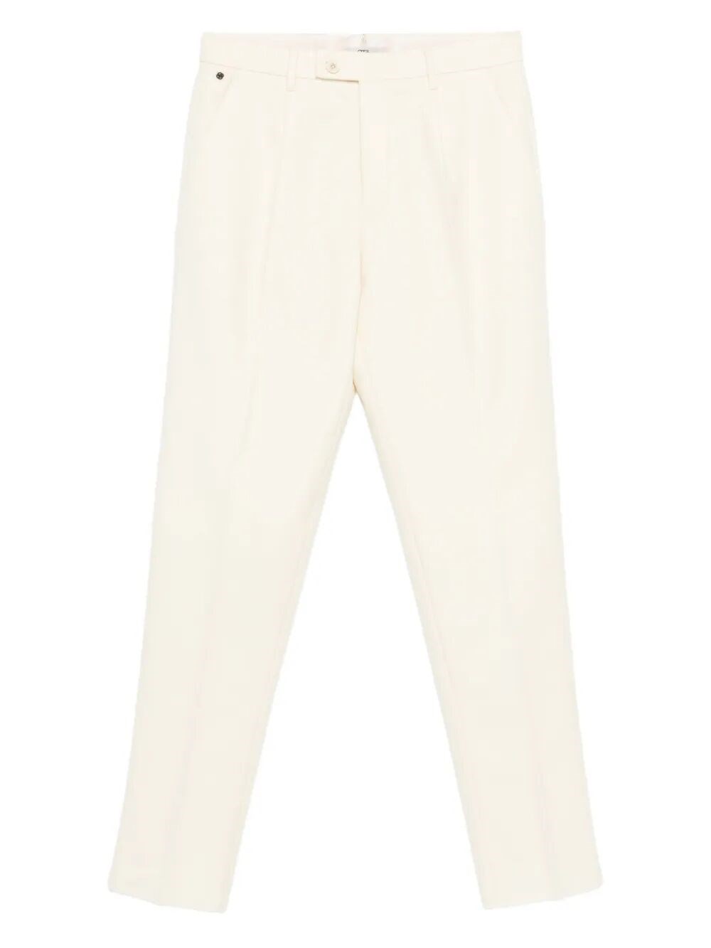 Gta Pleated Wool Trousers In Neutral