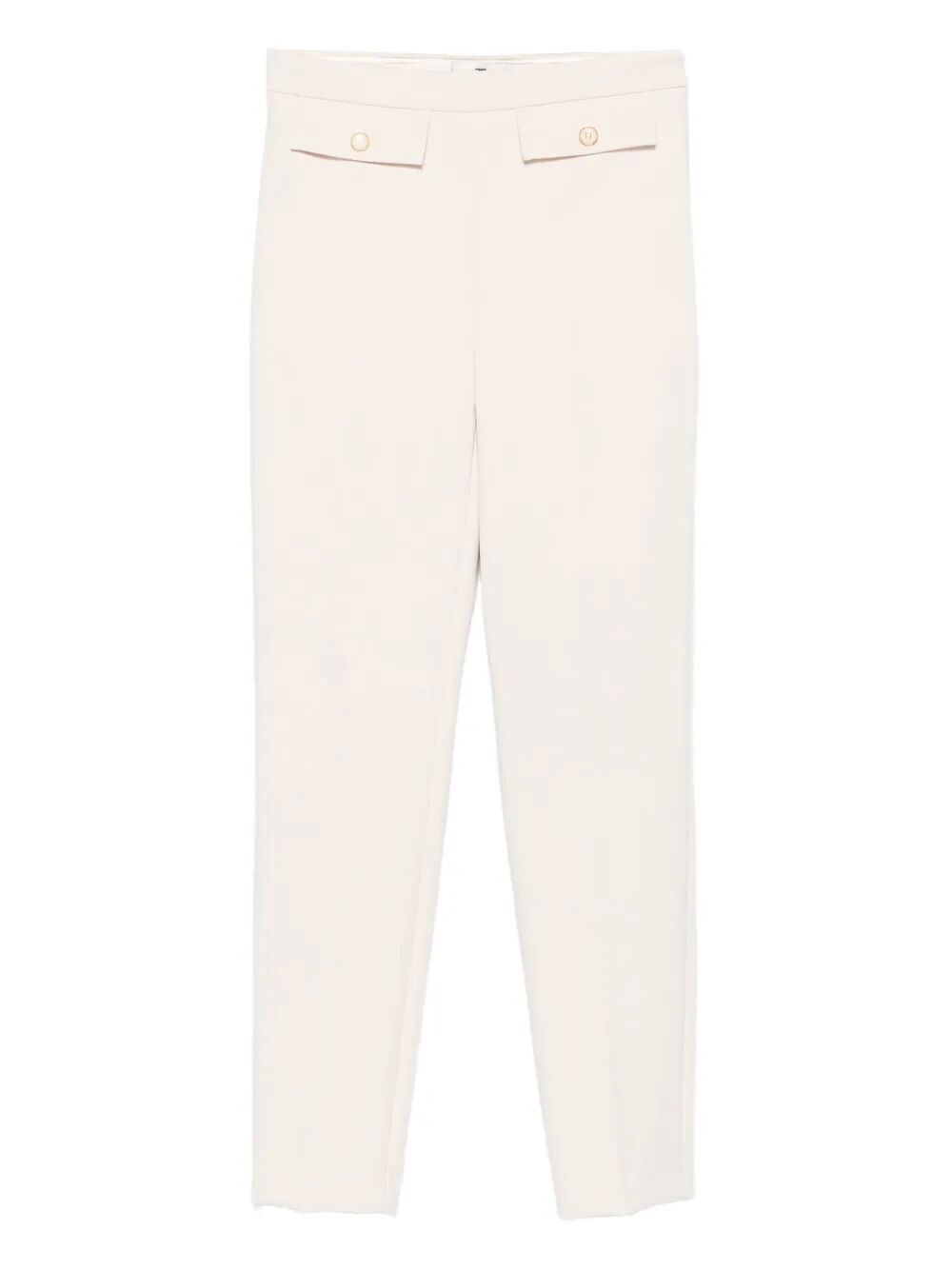 Elisabetta Franchi High-waist Trousers In Neutral
