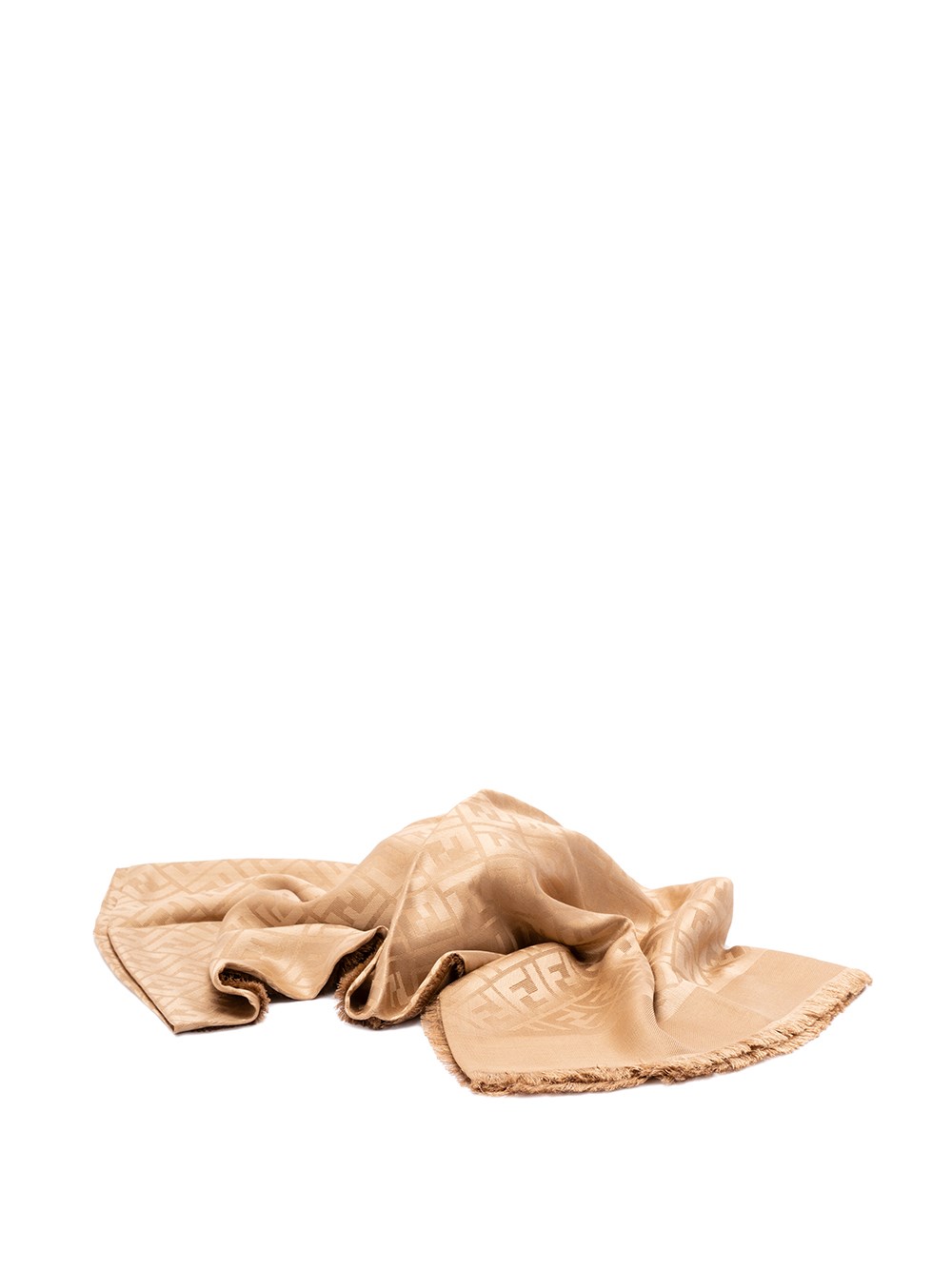 Fendi `ff` Shawl In Metallic