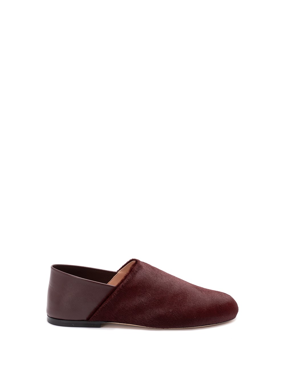 Alberta Ferretti Refined Black Calf Leather Shoes In Brown