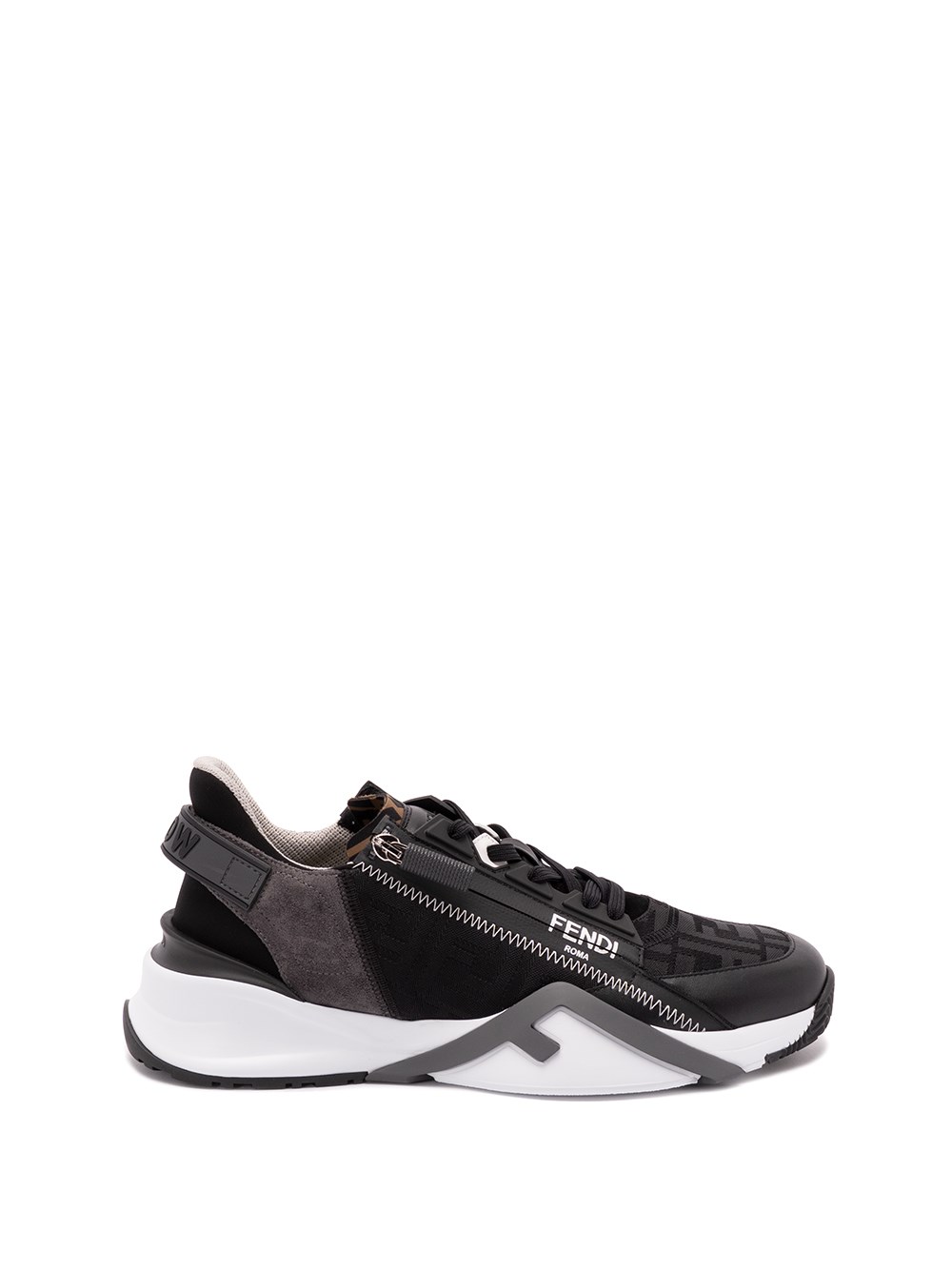Fendi Men Flusso Di Scarpe Da Ginnastica In Black