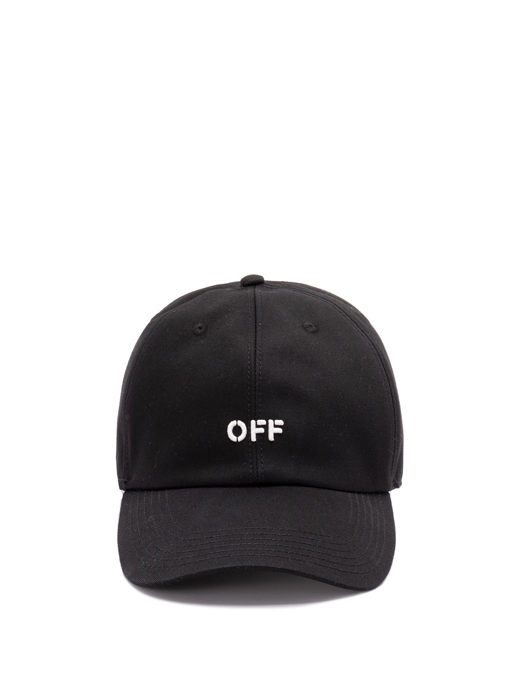 Off-white Logo-embroidered Baseball Cap In Black