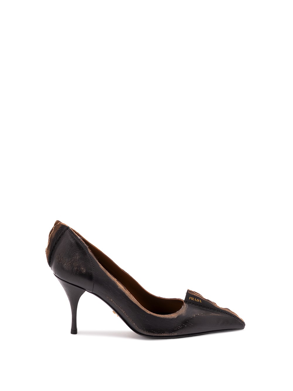 Prada Leather Pumps In Black