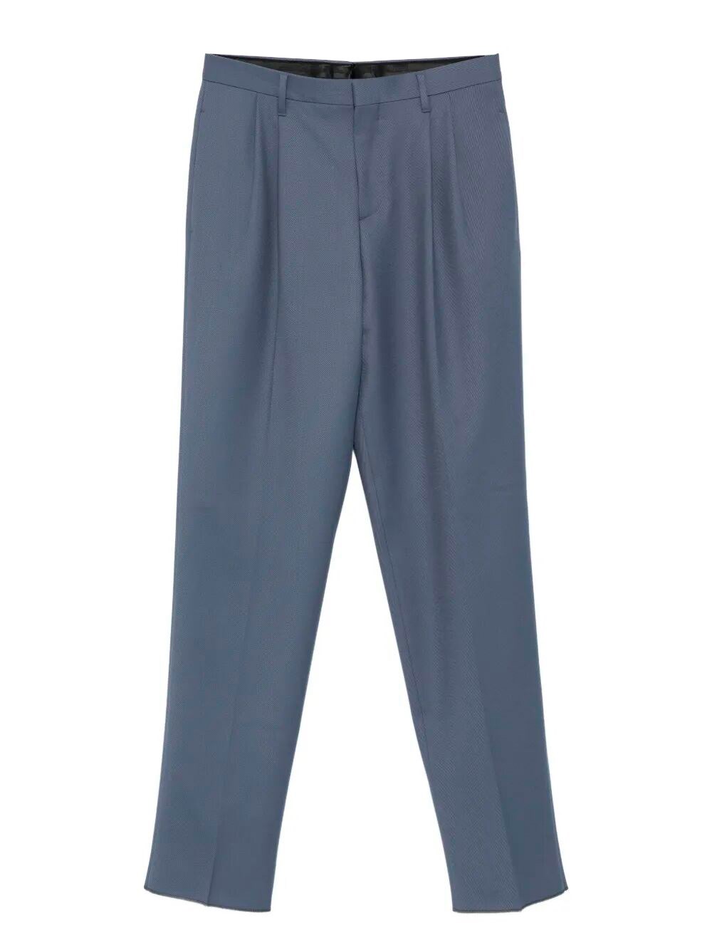 Lardini Pleated Trousers In Blue