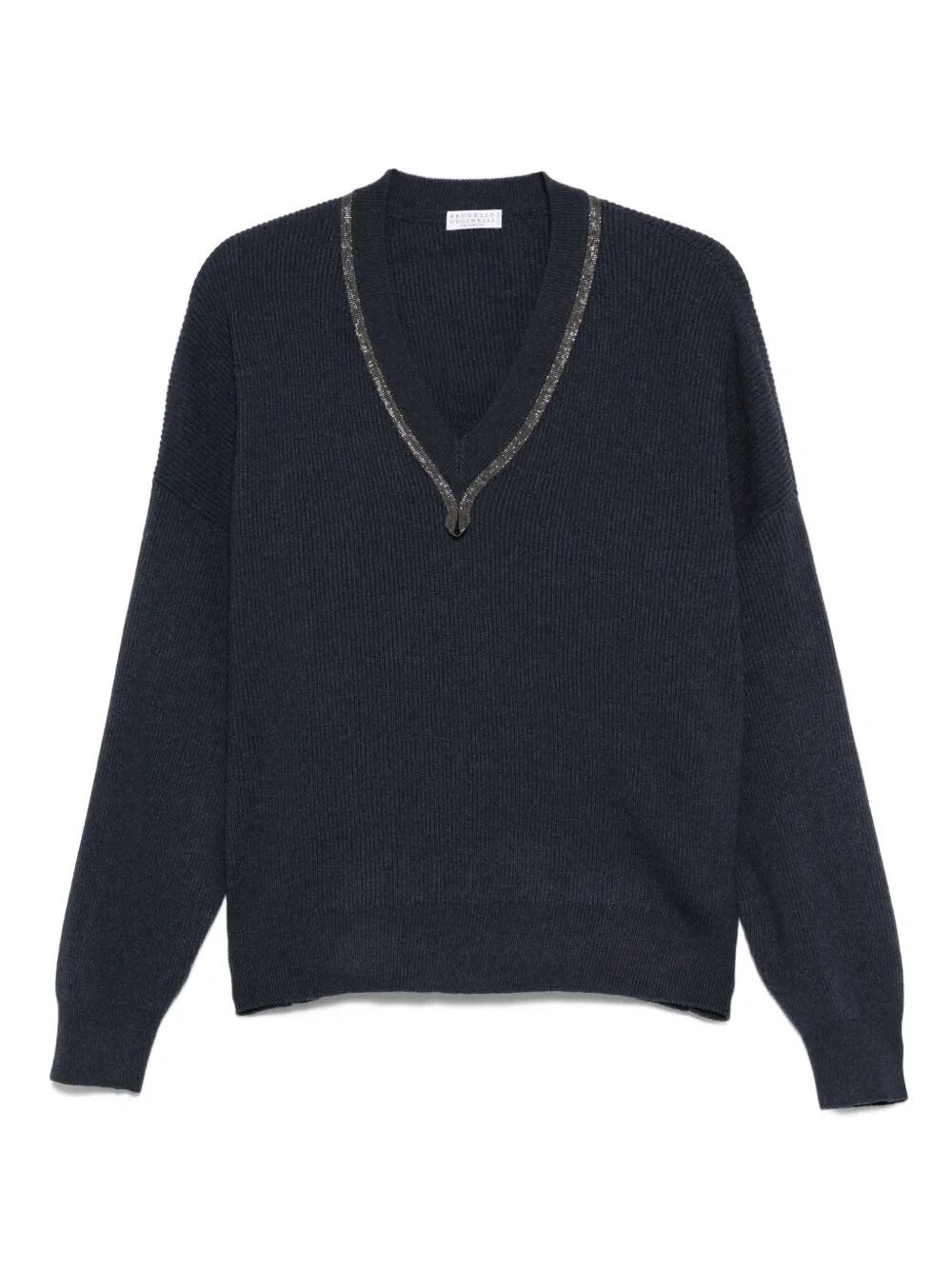 Brunello Cucinelli Cashmere Sweater In Blue
