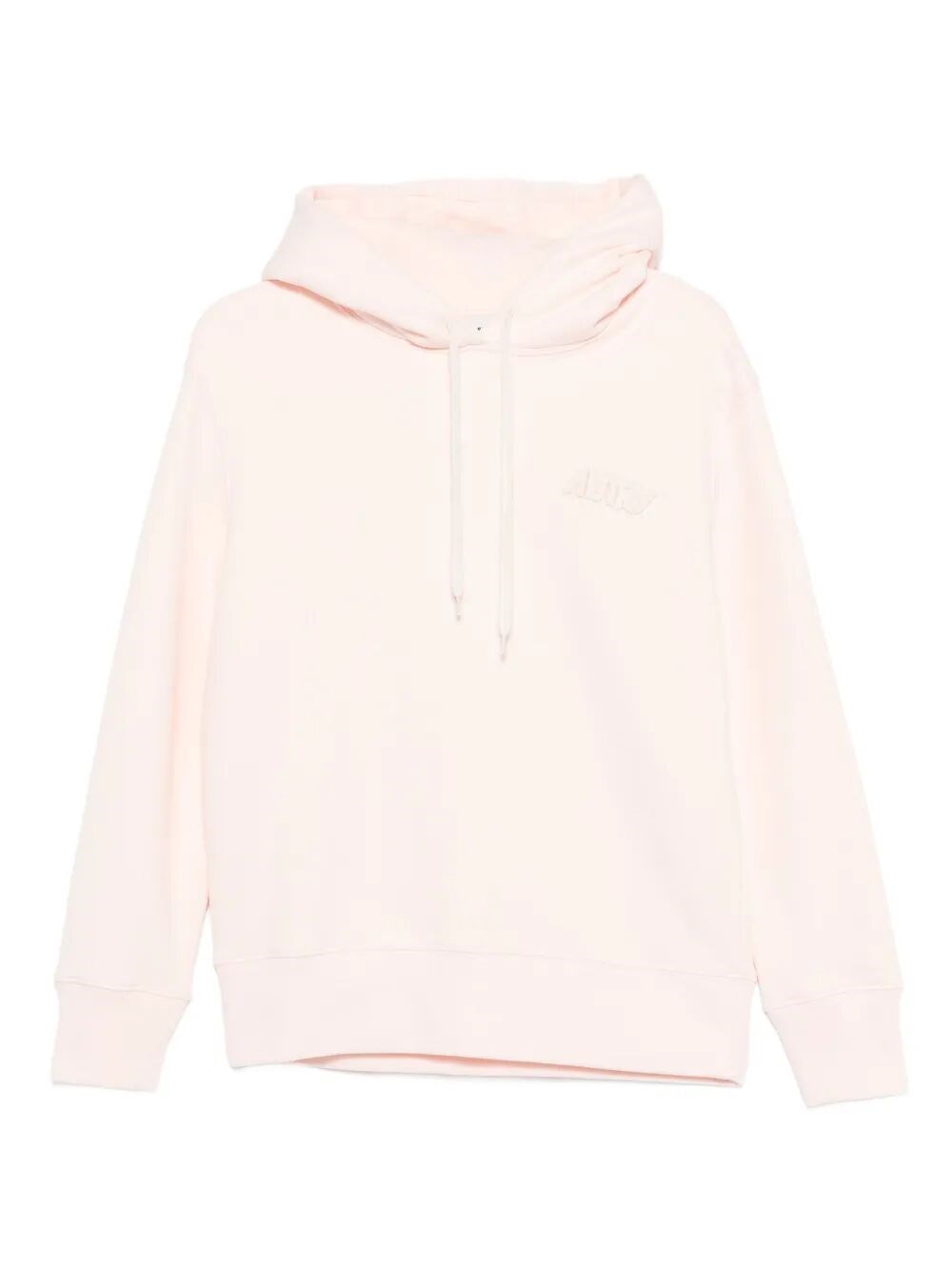 Autry Hooded Sweatshirt With Logo Embroidery And Elasticized Edges In Pink